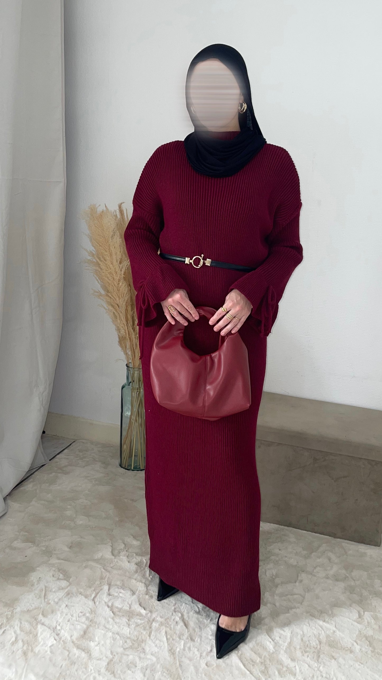 Robe Kaltoum Bordeaux