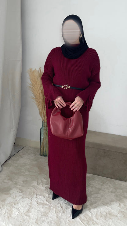 Robe Kaltoum Bordeaux